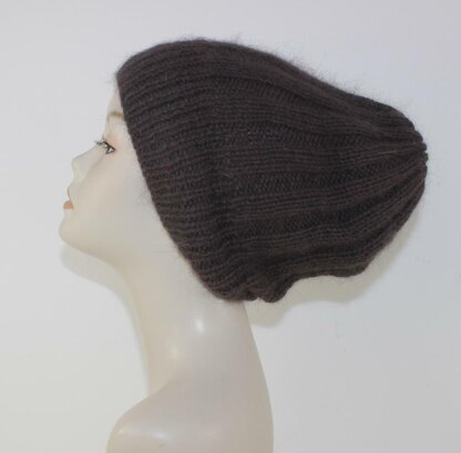 Fluffy 3x3 Rib Slouch Hat