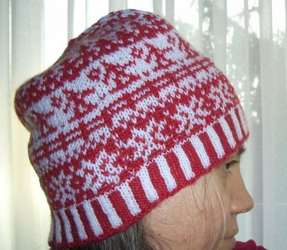 Nordic skier beanie