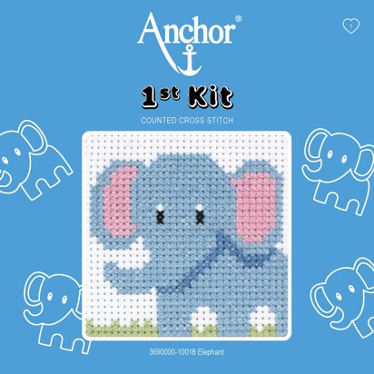 Anchor First Kit Elephant Cross Stitch Kit