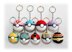 9 x Pokemon Ball Key Chains