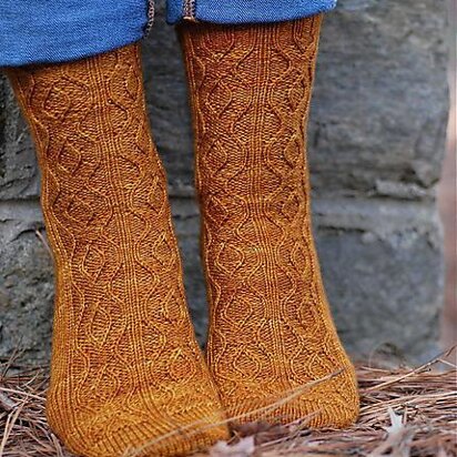 Looking Glass Socks - knitting pattern