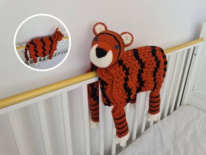 3in1 Jungle Tiger Baby Blanket