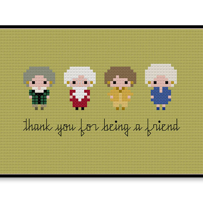 Golden Girls Bite Size - PDF Cross Stitch Pattern