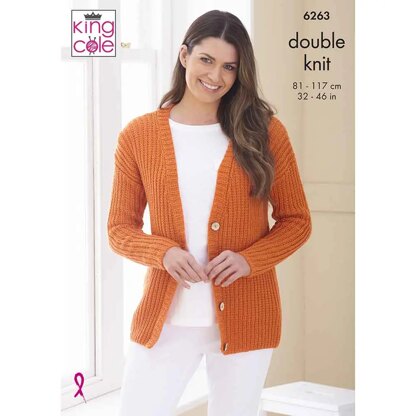 Cardigans in King Cole Orchard DK - P6263 - Leaflet