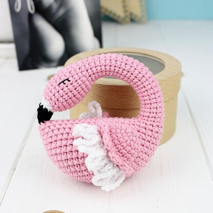 CROCHET PATTERN “Flamingo rattle”