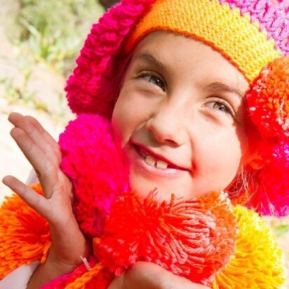 Pom Pom Beret & Scarf Set