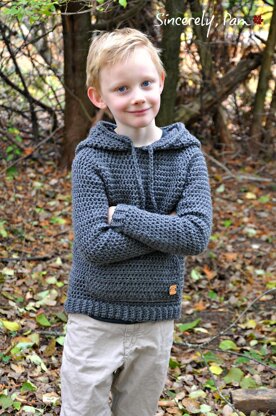 Crochet childs hot sale hoodie pattern