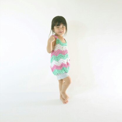 Easy Ripple Toddler Top (or Dress)