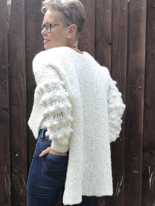 Dressed In White Tunic-Sweater