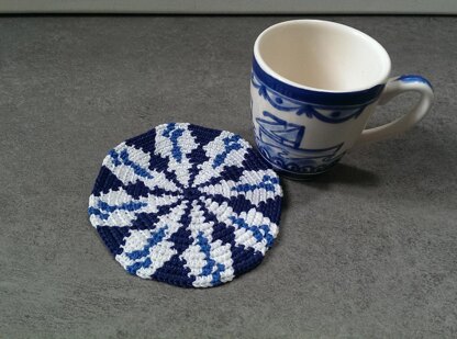 6 Tapestry Coaster Delft blue