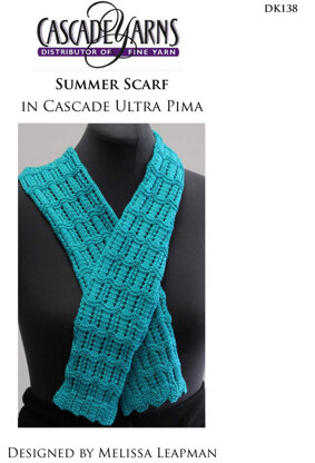 Summer Scarf in Cascade Ultra Pima - DK138