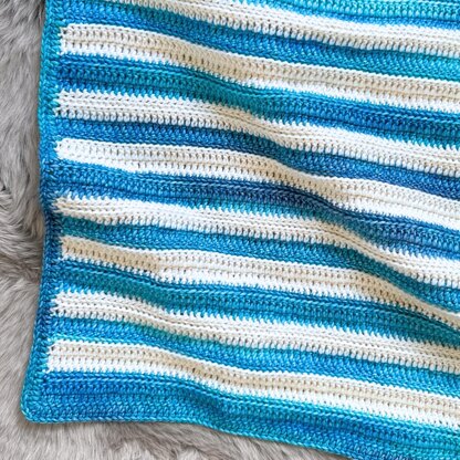 Layered Lines Baby Blanket
