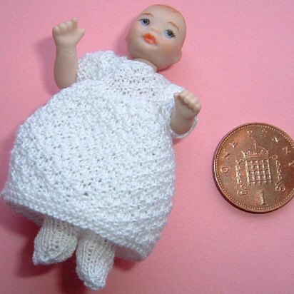 1:12th scale Baby dress and tights