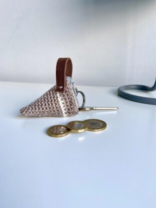 Wedge Coin Pouch Keychain