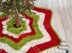 Classic Cable Star Christmas Tree Skirt