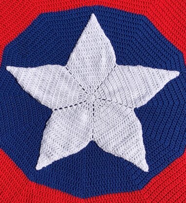 Crochet Captain America Blanket