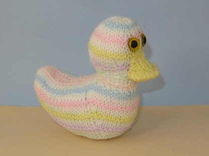 Candy Stripe Baby Duck Toy