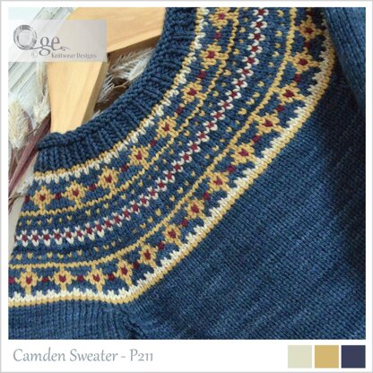 OGE Knitwear Designs P211 Camden Sweater PDF