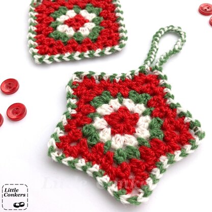 Granny Crochet Ornaments