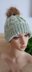 Easy Cable Brimmed Beanie Hat Womens Mens Chunky Yarn