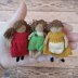 Knitted Raggedy mini doll