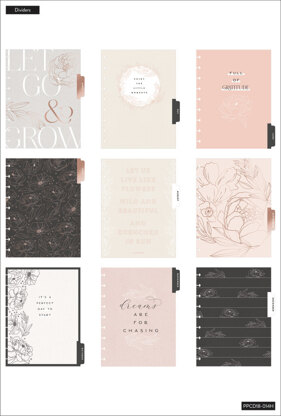 The Happy Planner Sophisticated Florals Classic 18 Month Planner