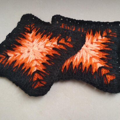 The Lava Mosaic Square - Crochet