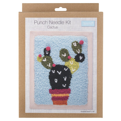 Trimits Punch Needle Kit: Cactus - 20.32 x 25.4cm (8 x 10in)