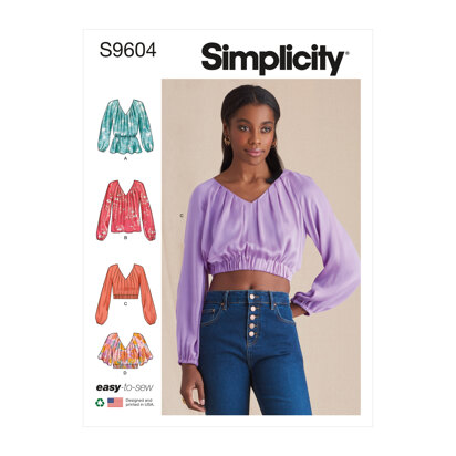 Simplicity Misses' Blouses S9604 - Sewing Pattern
