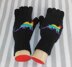 Rainbow Dinosaur Beanie and Short Finger Gloves