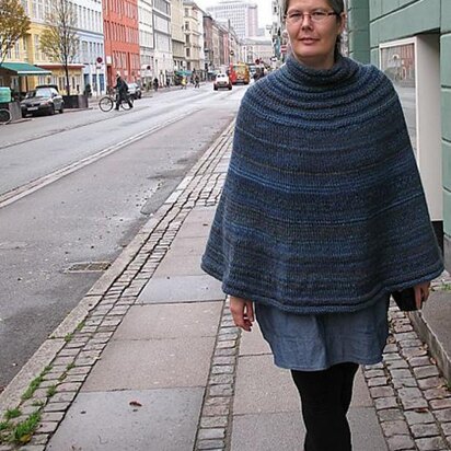 Strikkeopskrift: GarteRing Poncho