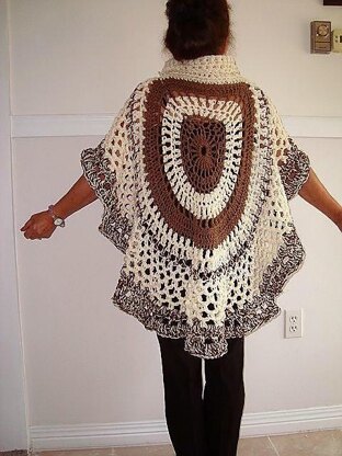 721 Chunky style Crochet Circular Shawl