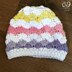 Rainbow Shells Newborn Hat and Mitt Set