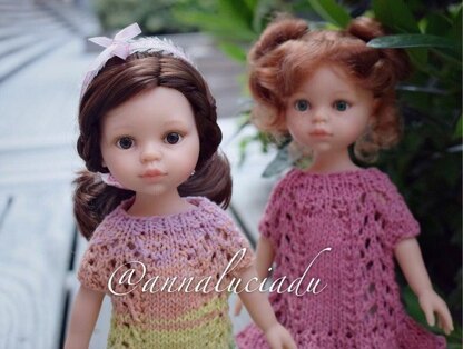 Knitting doll dress