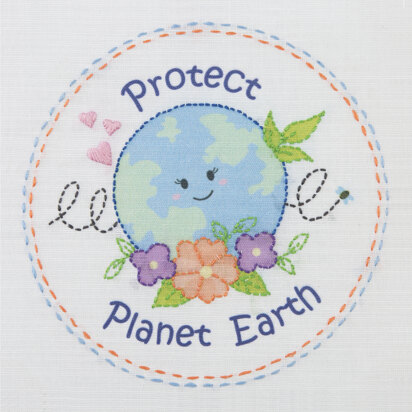 Anchor Freestyle: Protect Planet Earth Printed Embroidery Kit