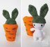Beanie the Easter Bunny with Carrot