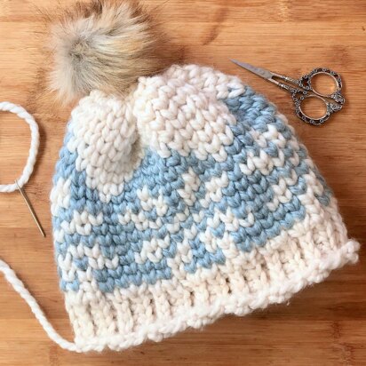 Ice Crystals Chunky Beanie