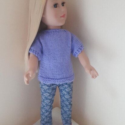 Lavender Sweater for Doll
