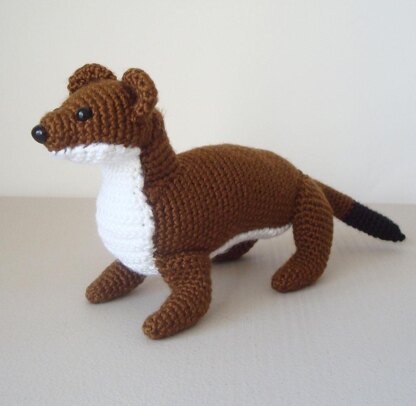 Ermine Stoat Short Tailed Weasel Crochet Amigurumi