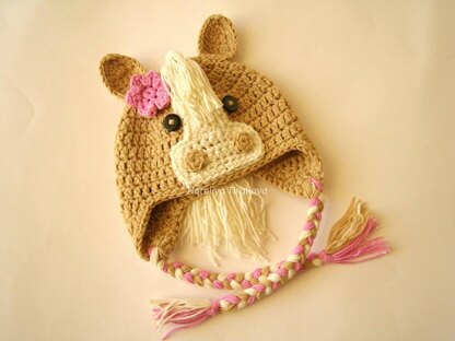 Horse Baby Hat and Diaper Cover