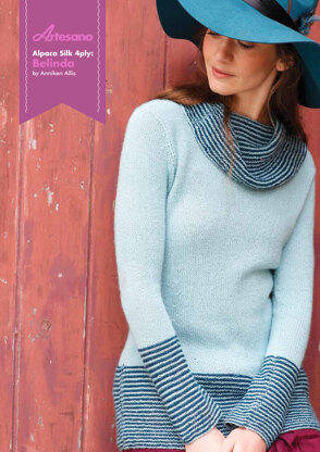 Belinda Sweater in Artesano Alpaca Silk 4 Ply