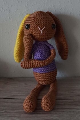 Amigurumi Häkelanleitung für den Hasen Hoppel