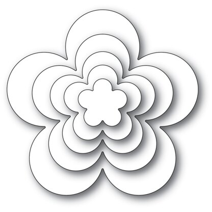 Memory Box Poppystamps Metal Dies - Flora Bloom Solids Set