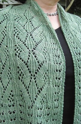 Ona Cable Lace Shawl