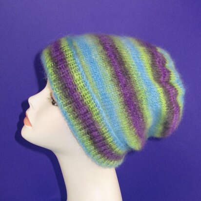 Angel Prints Mohair Slouch Hat