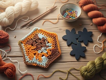 A Crochet Hexagon Motif Pattern + Video Tutorial