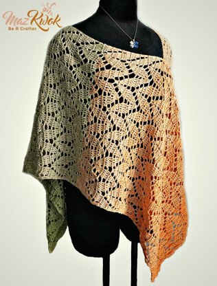 Spring Leaves Poncho