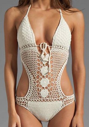White Crochet Swimsuit