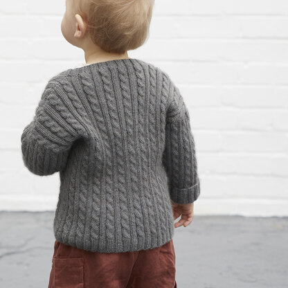 Leo Cardigan - Knitting Pattern For Kids in Debbie Bliss Luna