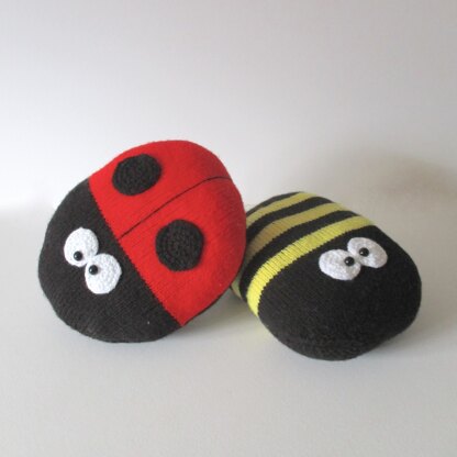 Ladybird and Bee Cushions